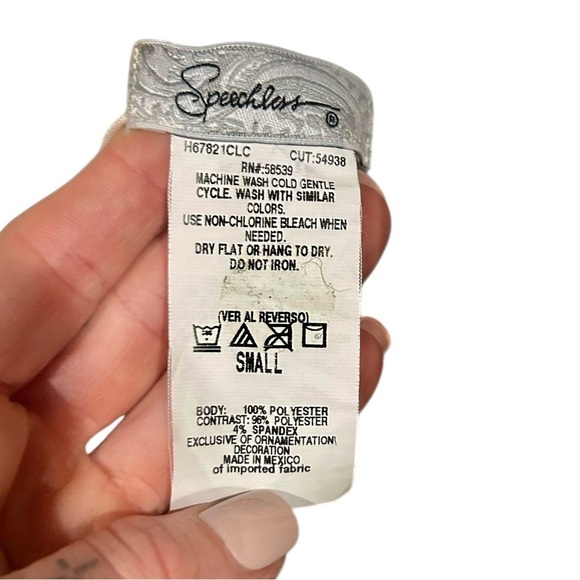 Speechless Vintage Small Black & White Babydoll Top Sleeveless 90s Y2K Sheer - Picture 5 of 6